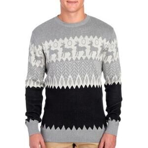 Alan Flusser Reindeer Sweater Crew Neck  Men's XXL Christmas Holiday